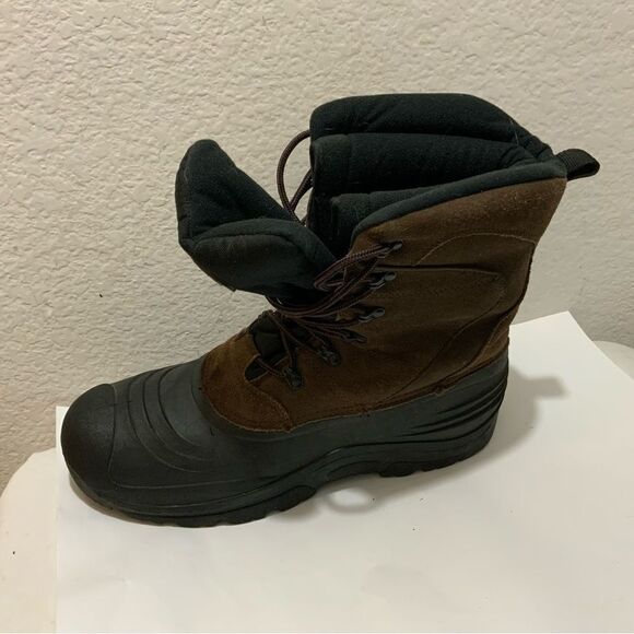 Quest brown and black leather duck boots size 12 main image 12